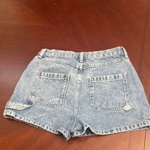 BDG Women's Faded Blue Carpenter Jean Shorts by Urban Outfitters